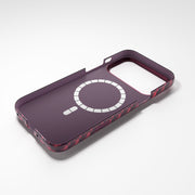 Njoyny AI Kevlar Alpine iPhone 18 Pro MagSafe Kılıf - Bordo