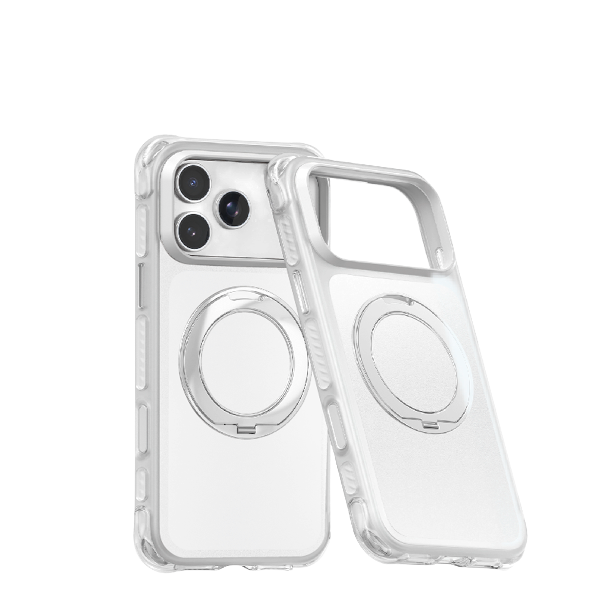 Piili Double Bubble Rotation iPhone 18 Pro / iPhone 17 Pro Kılıf - Beyaz