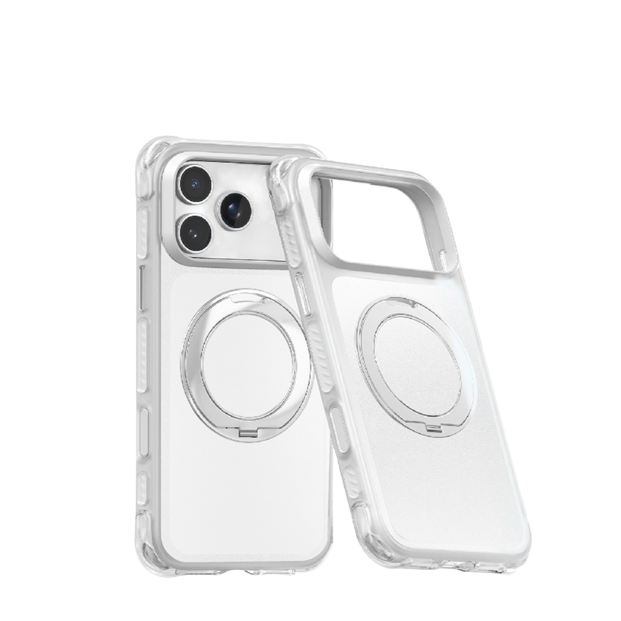 Piili Double Bubble Rotation iPhone 18 Pro / iPhone 17 Pro Kılıf - Beyaz