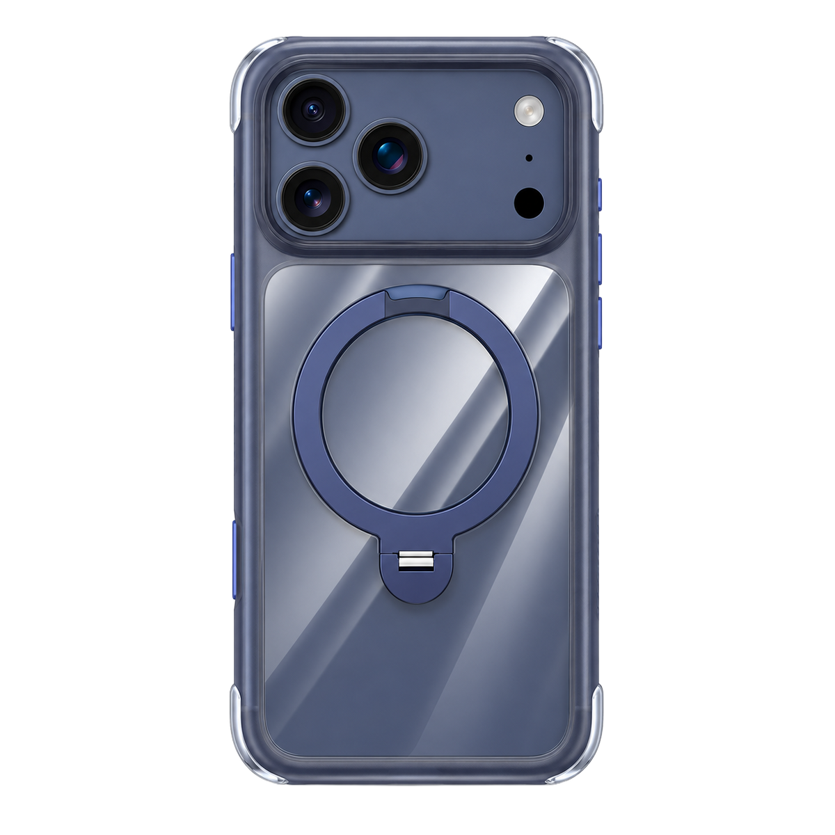 Njoyny Air Pro 2 Stand iPhone 18 Pro Max MagSafe Kılıf - Mavi