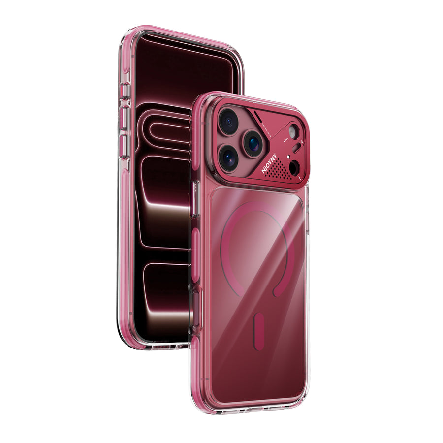 Njoyny Native Armor iPhone 18 Pro Max MagSafe Kılıf - Bordo