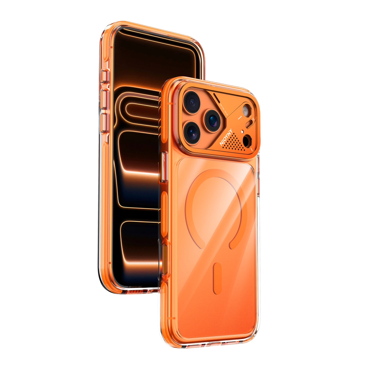 Njoyny Native Armor iPhone 18 Pro Max MagSafe Kılıf - Turuncu