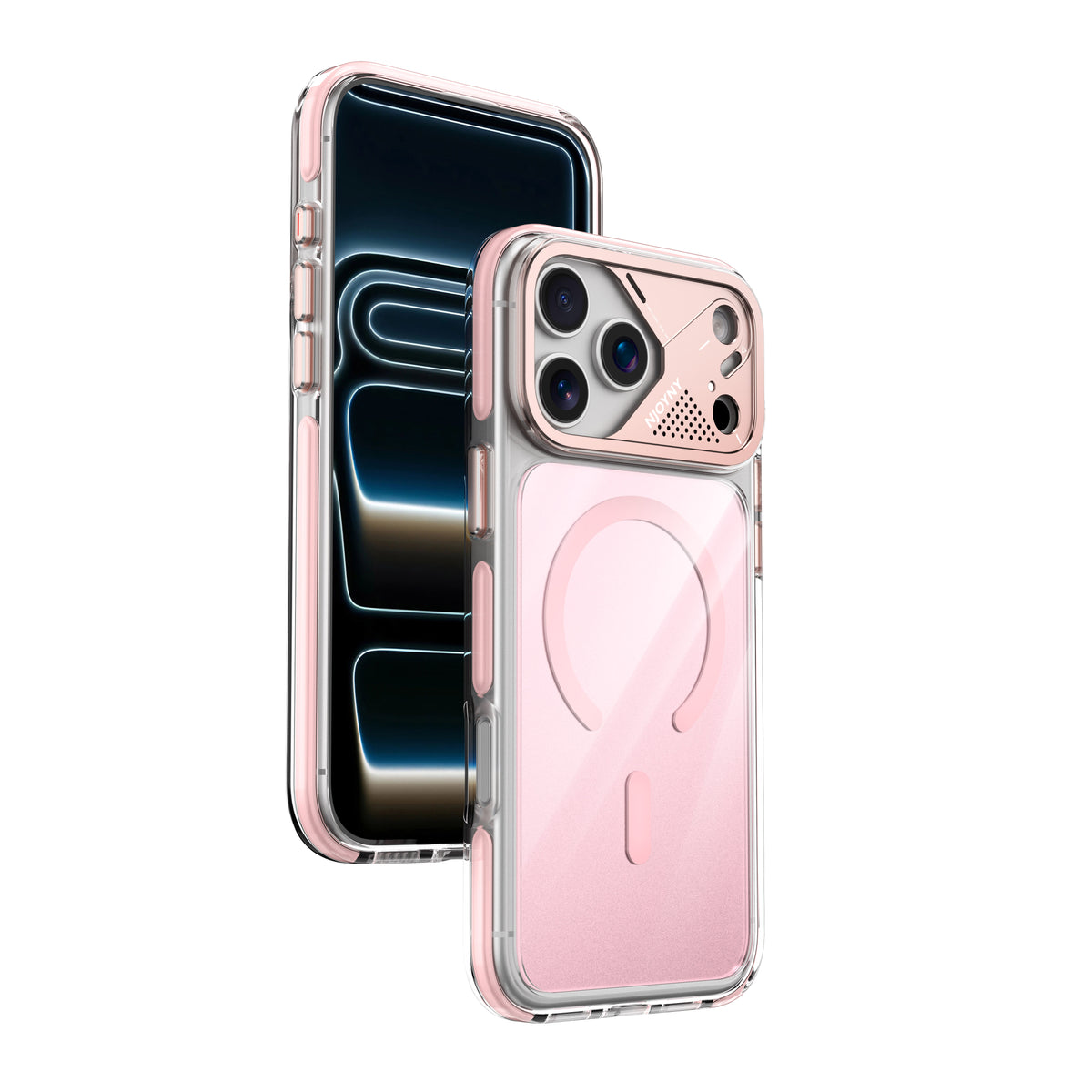 Njoyny Native Armor iPhone 18 Pro Max MagSafe Kılıf - Pembe