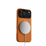 Piili iPhone 17 Pro Max Leather MagSafe Kılıf - Turuncu