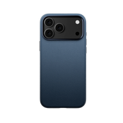 Piili ıPhone 17 Pro Leather Magsafe Kılıf - Mavi