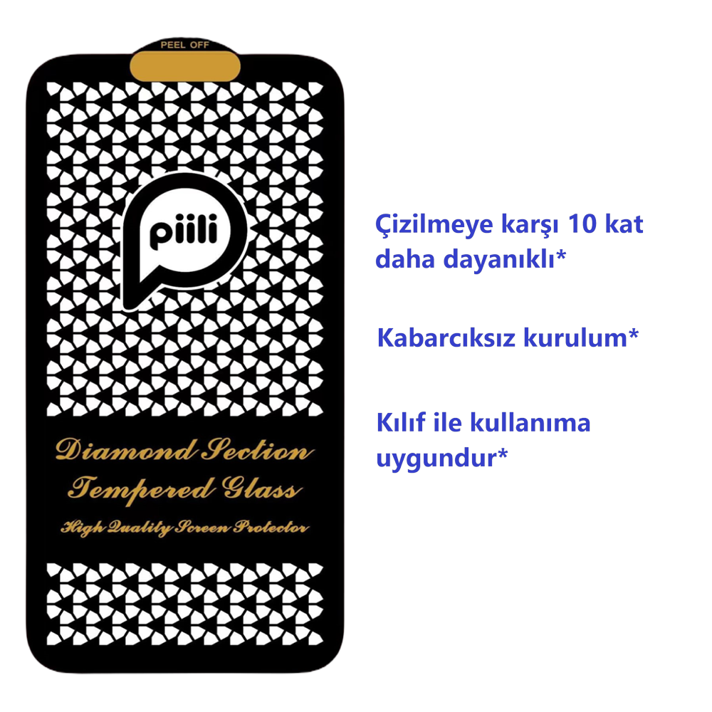 Piili iPhone 16 10X Askeri Sınıf Ekran Koruyucu
