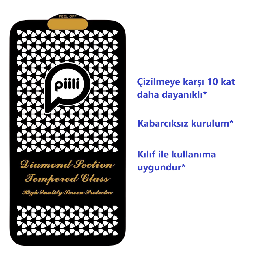 Piili iPhone 16 10X Askeri Sınıf Ekran Koruyucu