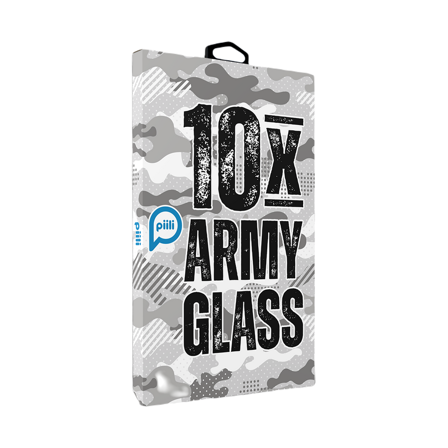 Piili ArmyGlass 10X iPhone 15 Ultra Dayanıklı Ekran Koruyucu (Uygulama Aparatlı)