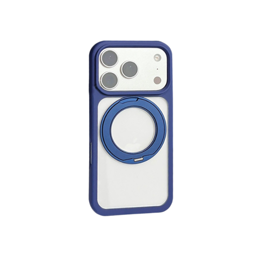 Piili iPhone 17 Rotation MagSafe Silikon Kılıf - Mavi