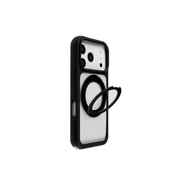 Piili iPhone 17 Rotation MagSafe Silikon Kılıf - Siyah