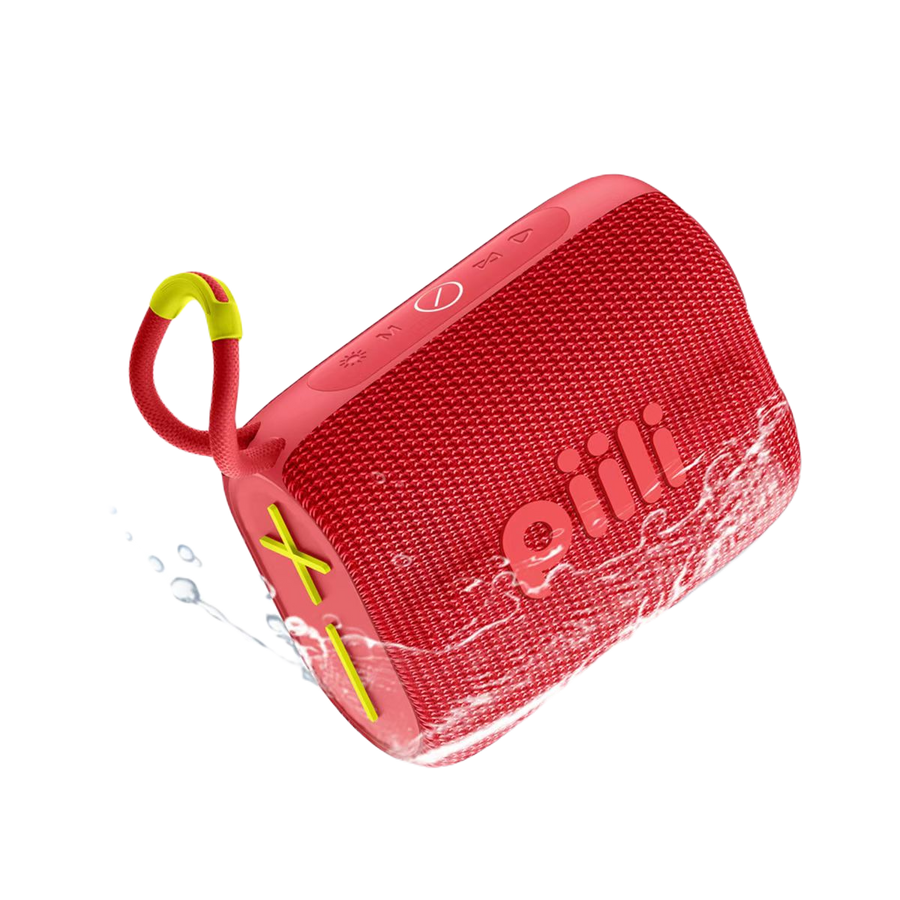 Piili Pool Bluetooth Speaker Hoparlör - Kırmızı