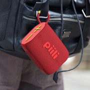 Piili Pool Bluetooth Speaker Hoparlör - Kırmızı