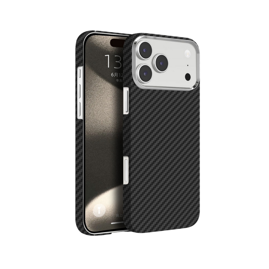 Knit iPhone 17 Air Kevlar Series Kılıf LF - 162 - Siyah