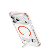 Piili KickStand Clear MagSafe iPhone 18 Pro / 17 Pro Turuncu Kılıf