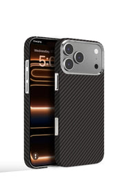 Knit iPhone 16 Pro Kevlar Series Kılıf LF - 162 - Siyah