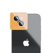 Piili iPhone 15 / 15 Plus HD Kamera Lens Koruyucu - Çerçeveli - Mavi