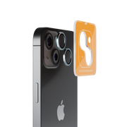 Piili iPhone 15/15 Plus Hd Lens Koruyucu Çerçeveli - Mavi
