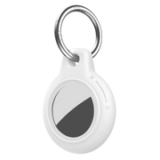 Piili Apple AirTag Silikon Koruyucu Kılıf - Beyaz