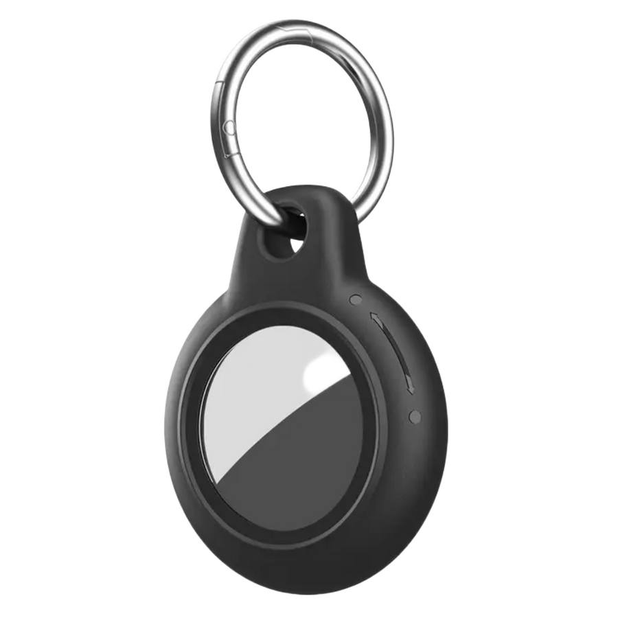 Piili Apple AirTag Silikon Koruyucu Kılıf - Siyah