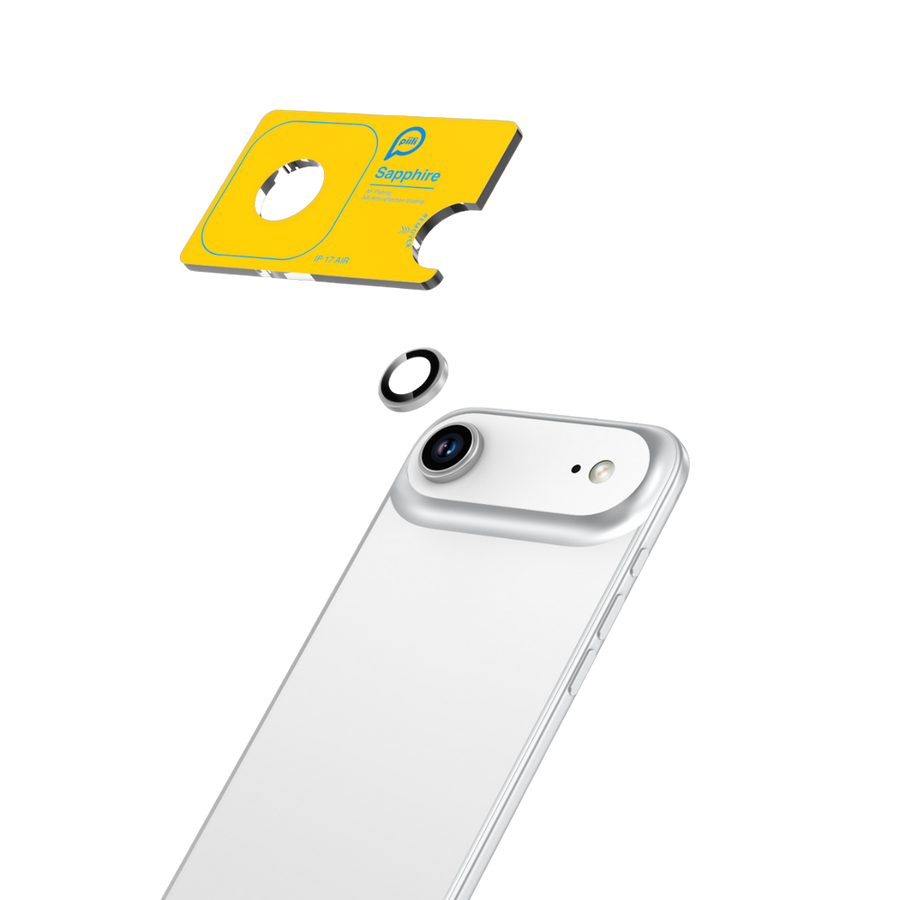 Piili iPhone 17 Air Gümüş Safir Lens Koruyucu