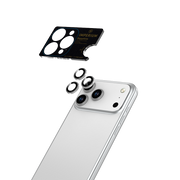Imperium iPhone 17 Pro/17 Pro Max Safir AR/AF Lens Koruyucu - Gümüş