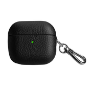 Piili Airpods 3. Nesil Leather Case Black