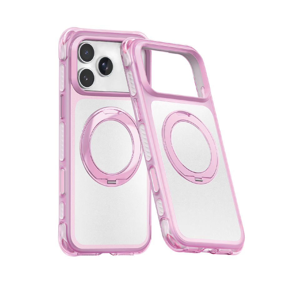 Piili Double Bubble Rotation iPhone 18 Pro Max / iPhone 17 Pro Max Kılıf - Pembe