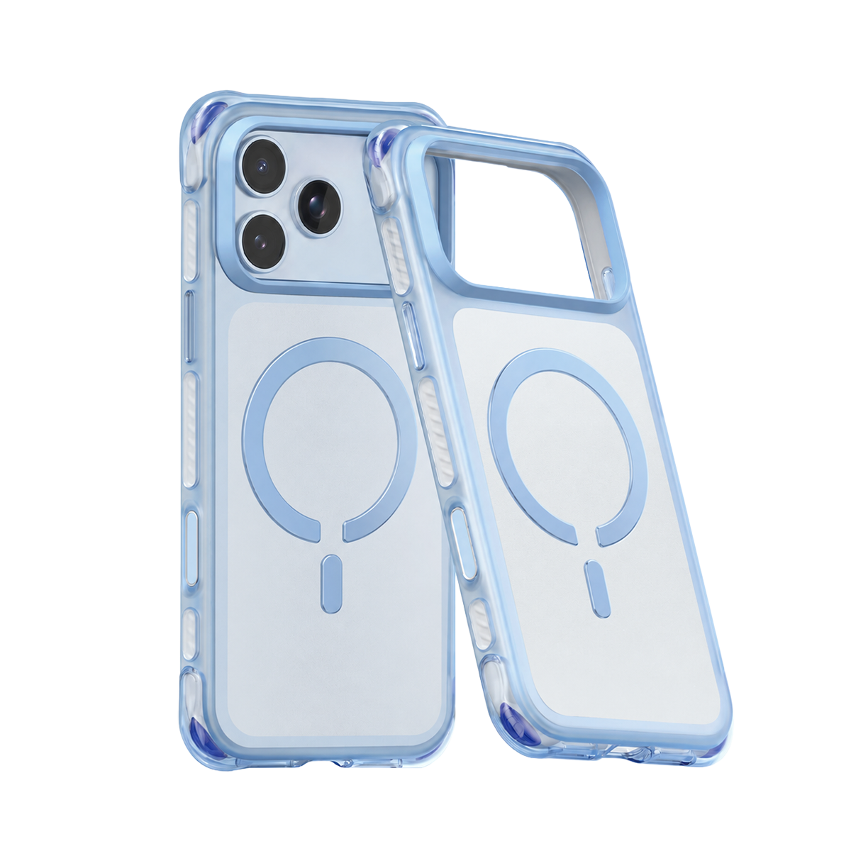 Piili Double Bubble iPhone 18 Pro / iPhone 17 Pro Kılıf - Mavi
