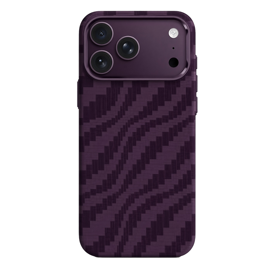 Knit Silicone iPhone 18 Pro Max / iPhone 17 Pro Max MagSafe Bordo Kılıf