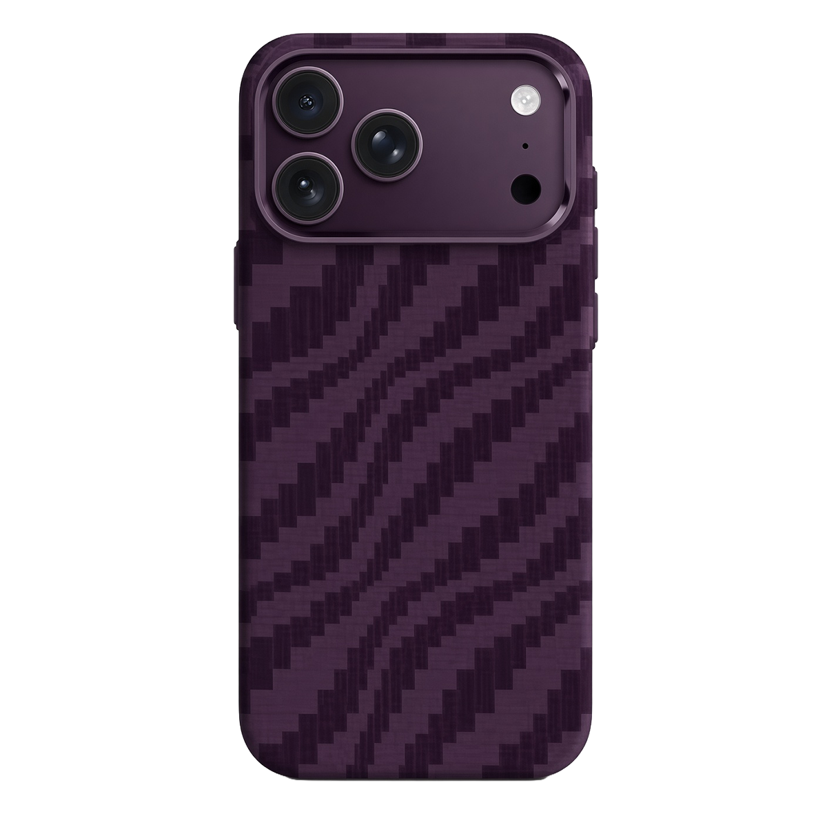 Knit Silicone iPhone 18 Pro Max / iPhone 17 Pro Max MagSafe Kılıf P019 - Bordo