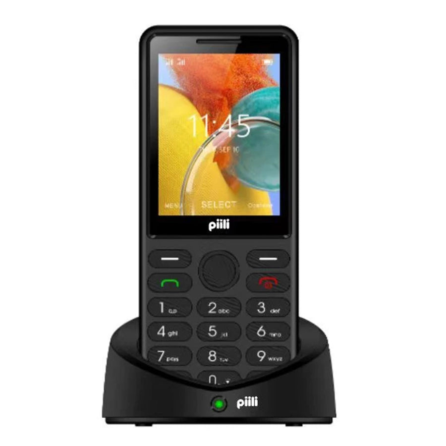 Piili P10 Plus Tuşlu Cep Telefonu Siyah - Yaşlıya - Öğrenciye - Askere Uygun