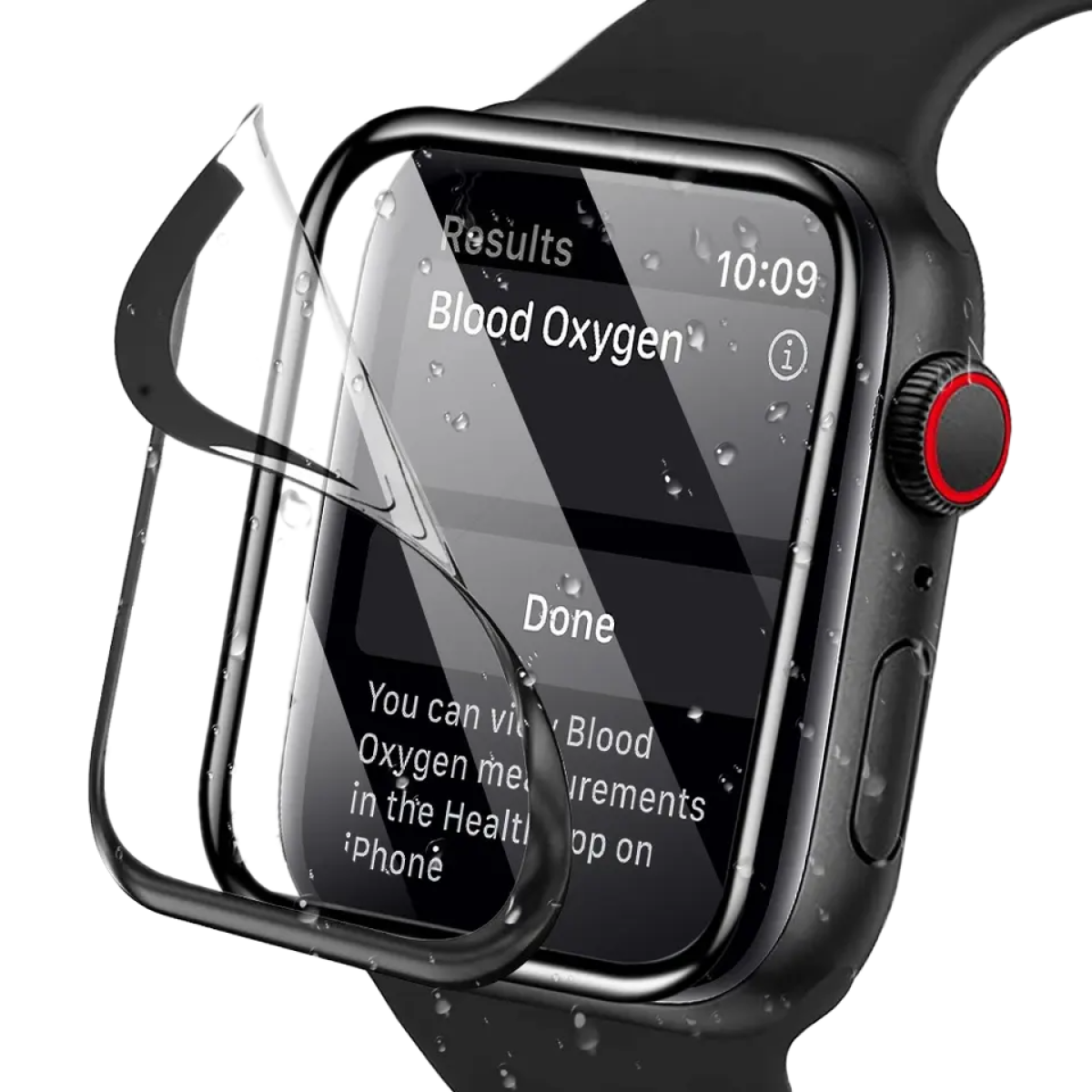 Piili Apple Watch 45mm Seramik Ekran Koruyucu – Şeffaf