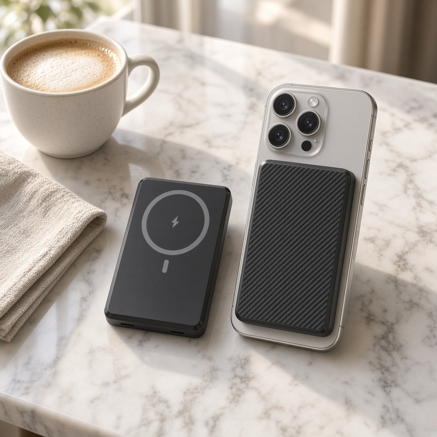 Piili Karbon 5.000 mAh Siyah Powerbank