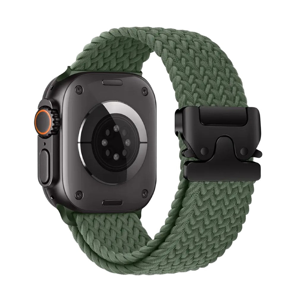 Piili Apple Watch 42-44-45-46-49 mm Weave Kayış Yeşil - Mavi