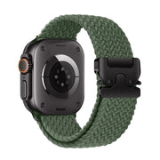 Piili Apple Watch 42-44-45-46-49 mm Weave Kayış Yeşil - Mavi
