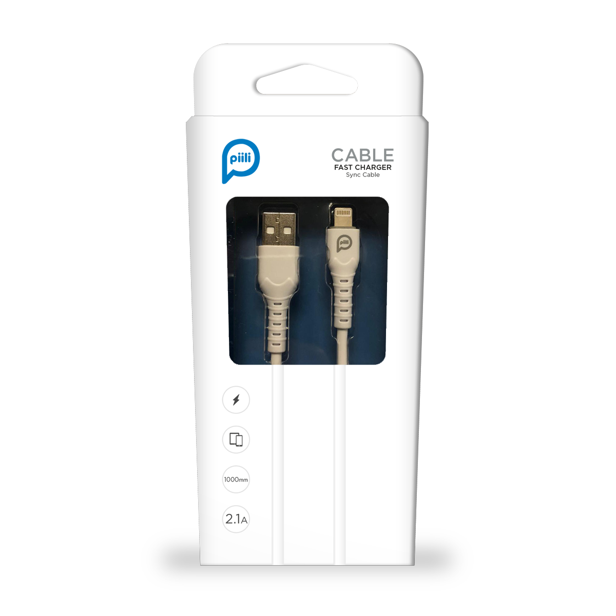 Piili Lightning Kablo – Beyaz