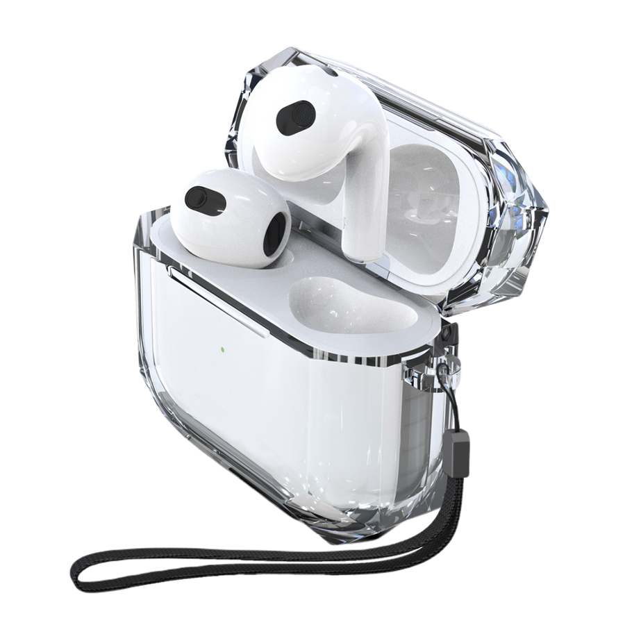 Piili AirPods 3. Nesil Fit Kayış Kılıf AirPods Kılıfı – - Siyah