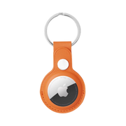 Piili AirTag Leather Kılıf AirTag Kılıfı - Turuncu