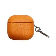 Piili AirPods 4.Nesil Leather Kılıf AirPods Kılıfı - Turuncu