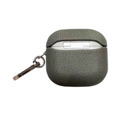 Piili AirPods 4.Nesil Leather Kılıf AirPods Kılıfı - Gri