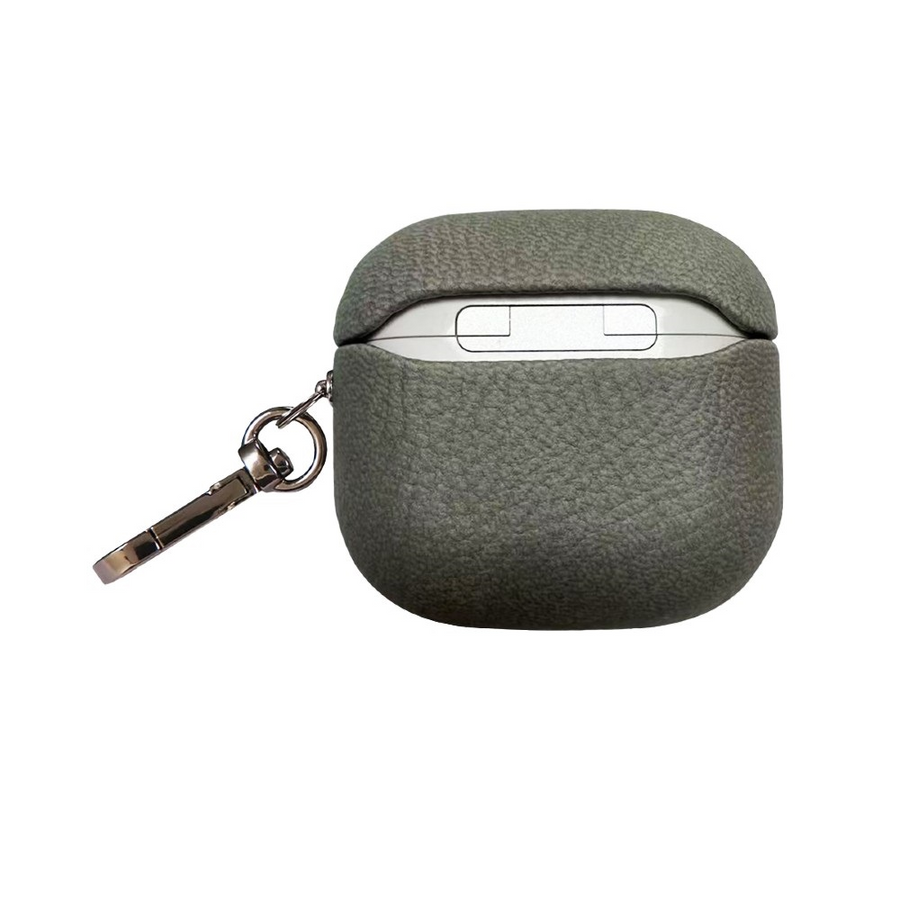 Piili AirPods 4.Nesil Leather Kılıf AirPods Kılıfı - Gri