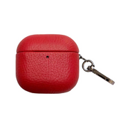 Piili AirPods 4.Nesil Leather Kılıf AirPods Kılıfı - Kırmızı