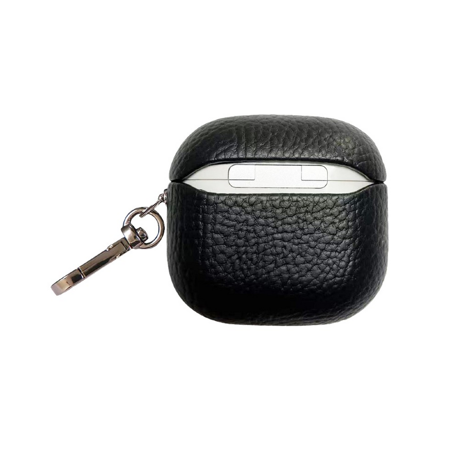 Piili AirPods 4.Nesil Leather Kılıf AirPods Kılıfı - Siyah