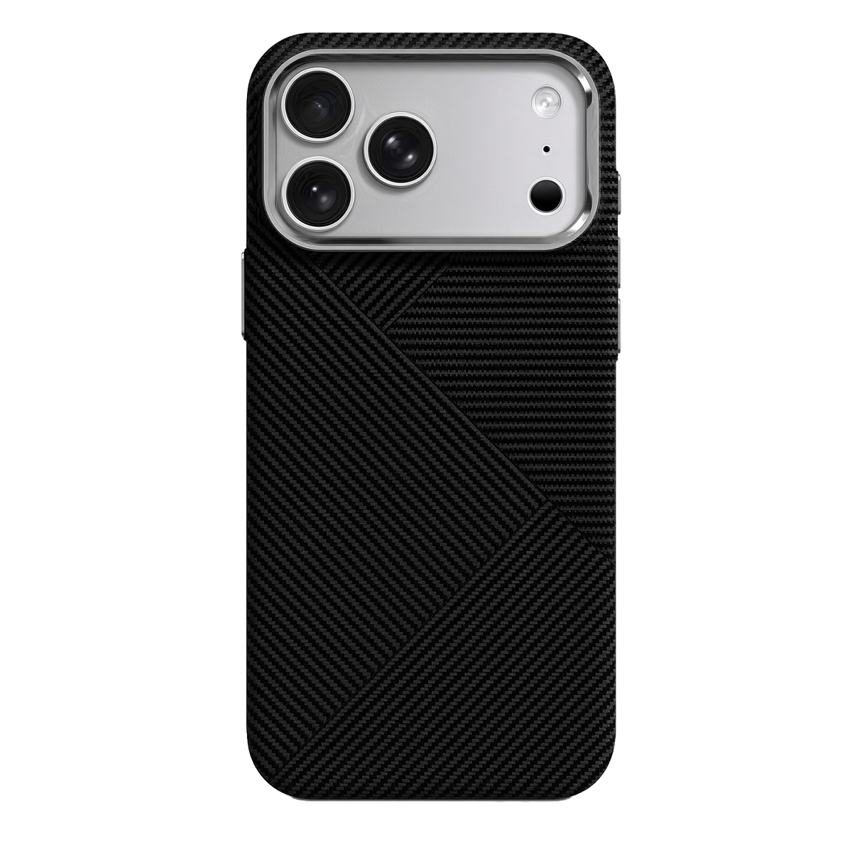 Knit Silicone iPhone 18 Pro Max / iPhone 17 Pro Max MagSafe Kılıf P032 - Siyah