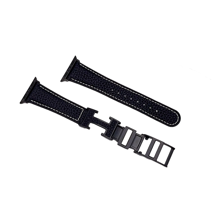 Piili Apple Watch 42-44-45-46-49 mm Elegance Kayış Kırmızı - Gri