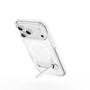 Piili KickStand Clear MagSafe iPhone 18 Pro Max / 17 Pro Max Beyaz Kılıf