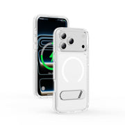 Piili KickStand Clear MagSafe iPhone 18 Pro Max / 17 Pro Max Beyaz Kılıf
