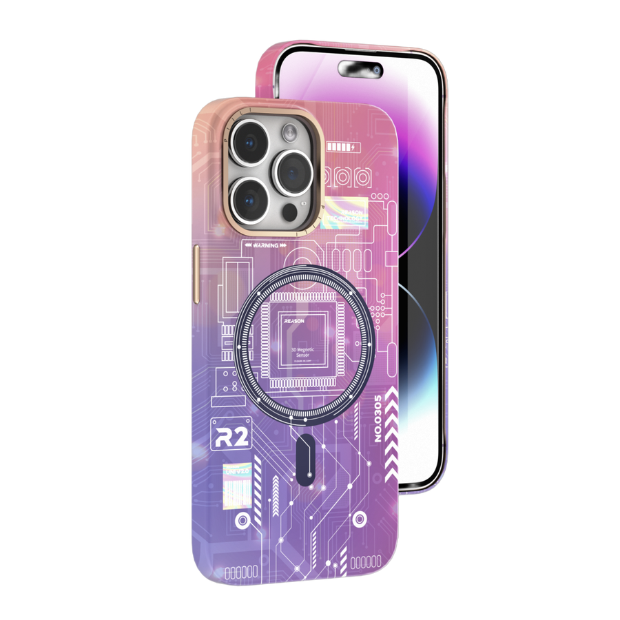 Piili İphone 14 Pro Neo+ MagSafe Kılıf Mor