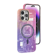 Piili İphone 14 Pro Neo+ MagSafe Kılıf Mor