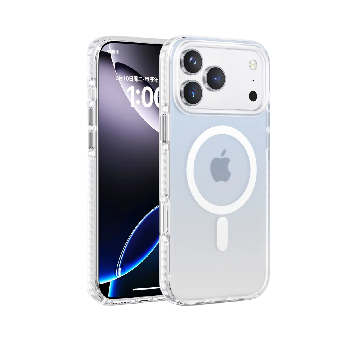 Piili ıPhone 17 Gradient Magsafe Kılıf - Beyaz